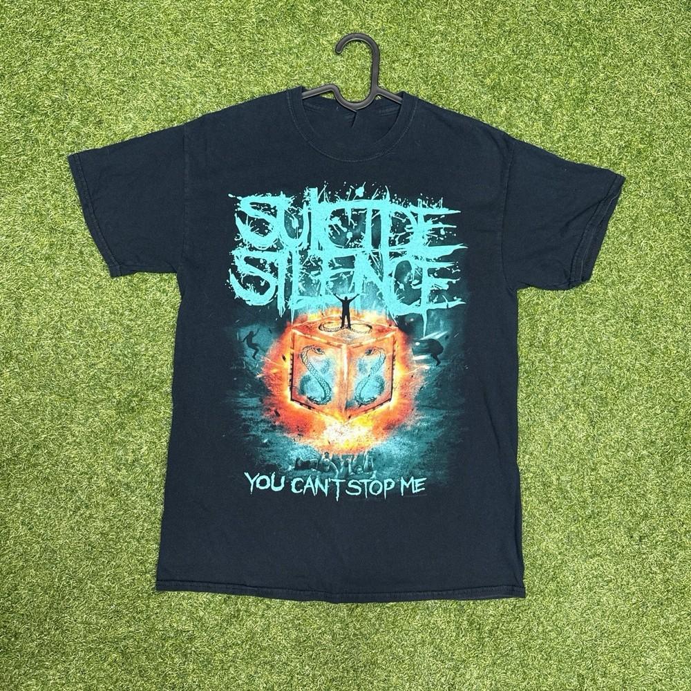 Suicide Silence Черная хлопковая футболка Полный размер S-5XL Рождественский подарок Для фанатов H63 Унисекс футболка L