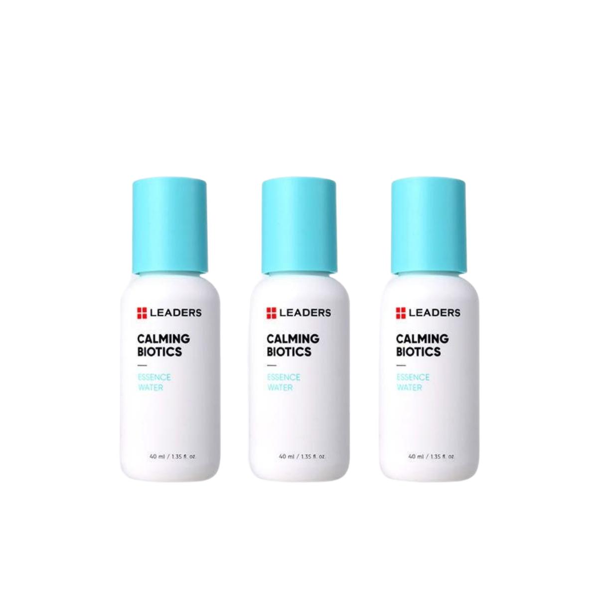 Leaders Calming Biotics Essence Water Miniature Hydrating Soothing 40ml 3 Pcs