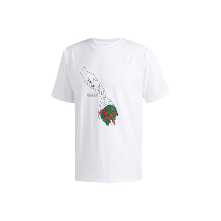

Adidas Originals Sport Round Neck Short Sleeve T-Shirt Men Tops White EC7354 XS