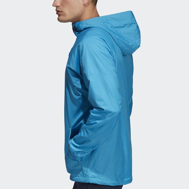 adidas Jackets Men's Blue Hooded Moderate Pilot DZ0053