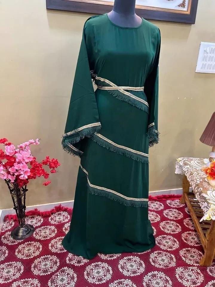 Islámské šaty Dubaj Kaftan Abaya Stylové dlouhé marocké šaty Farasha