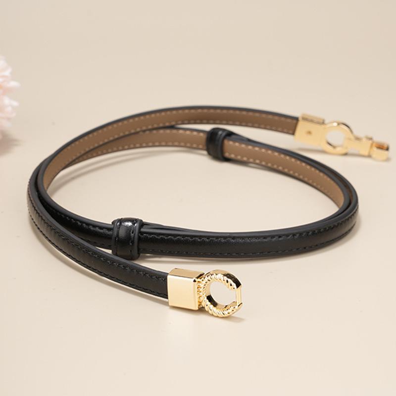 Slim Belt Women's Decoration Versatile High-end Retro Waist Seal Niche with Dress Shirt Waist Jeans Belt