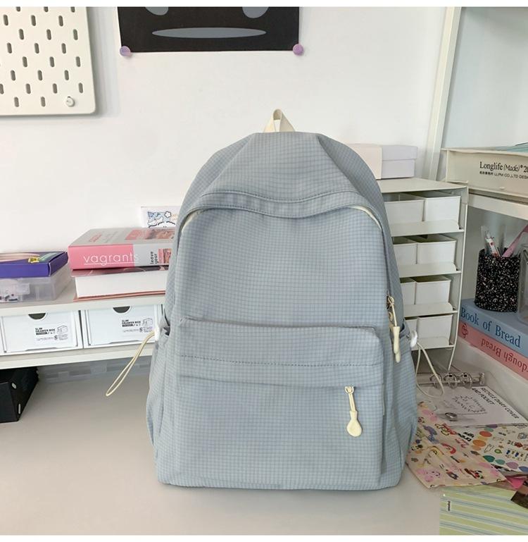 

Простой Повседневный Универсальный Рюкзак Рюкзак для Путешествий Студент Средней Школы Студент Колледжа Школьная Сумка Женский синий