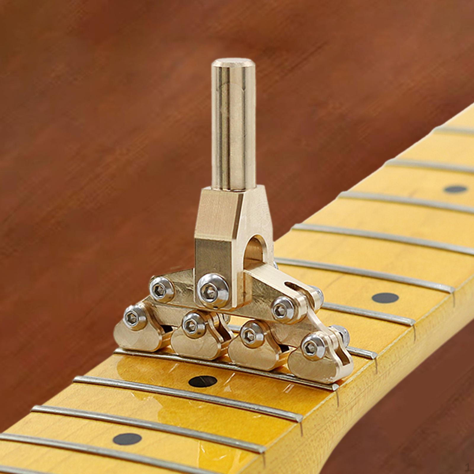 Fret Press Manually Fingerboard Multipurpose Copper Repair Tool Pressure Insert for DIY