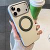 Color Contrast 360° Rotating Stand for iPhone 17/16 Pro Max, Anti-Slip Metal Frame Compatible Case