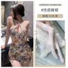Sexy Deep V Hip Skirt Summer Cool Beach Swimsuit Hollow Backless Dress Spice Girl Neck Passion Nightdress