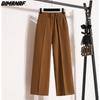 DIMANAF Plus Size Winter Women Long Pants Elastic Waist Loose Casual Wide Leg Pants Thick Cotton Wool Trousers Pants