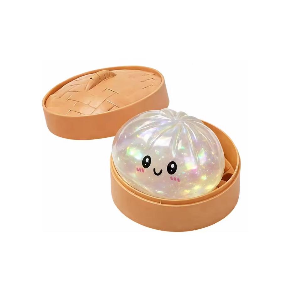 HOT Dumpling Squishy Squeeze Toy, Simulation Steamed Bun, Trending Funny Prank Stress Relief Ball, Decompression Artifact Toy