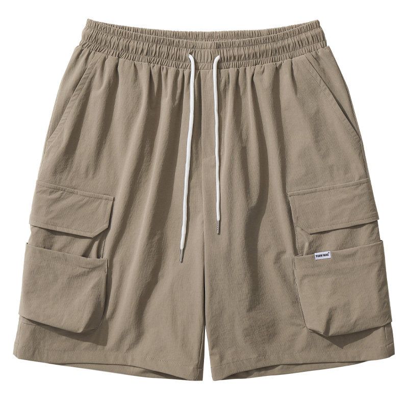 Trendy Vibe Wind Black Casual Shorts Pocket Decoration