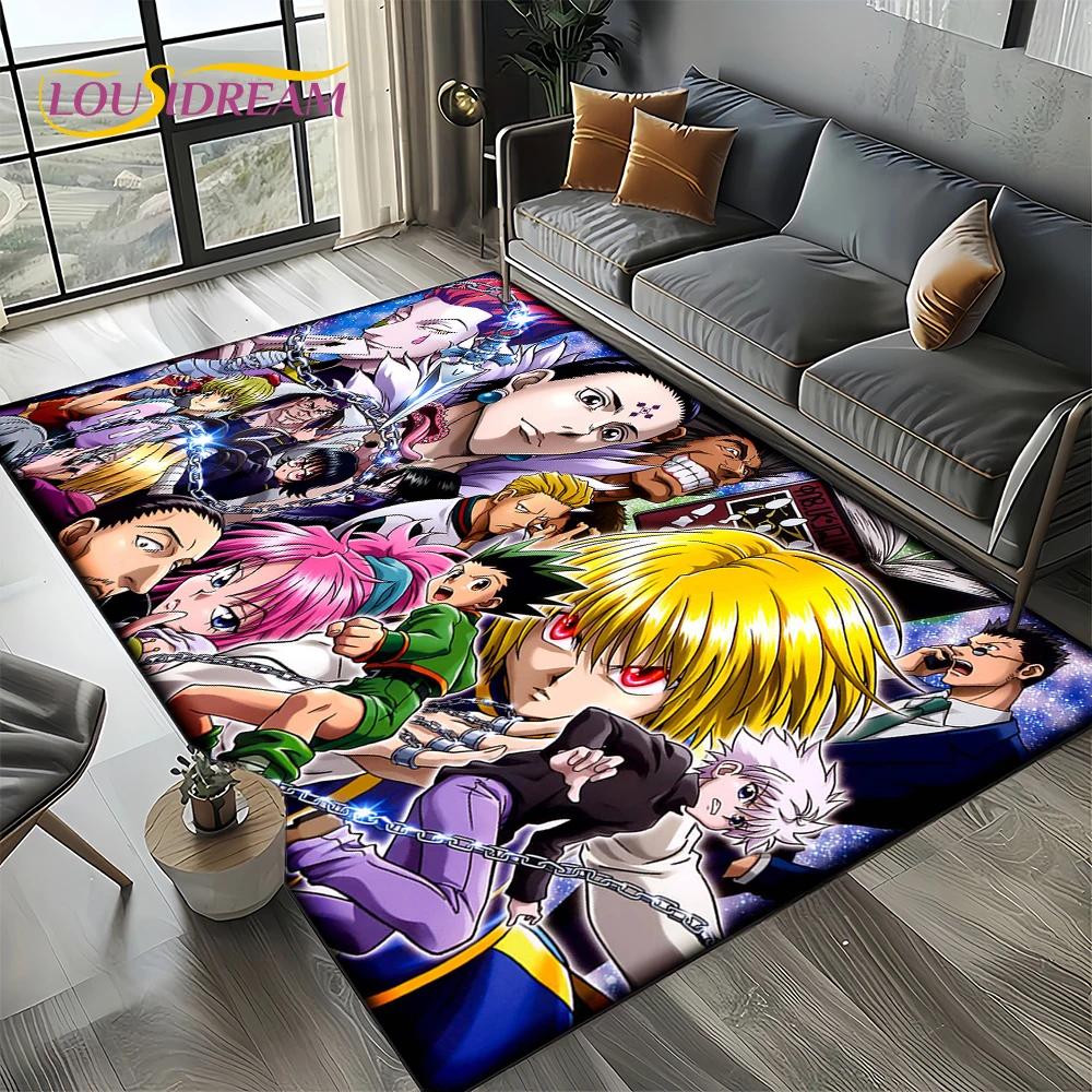 HxH Anime Hunter×Hunter Kreslený Koberec do Ložnice Obývacího Pokoj Domácí Dekorace na Pohovku, Dětská Velká Podlahová Rohožka Dárek