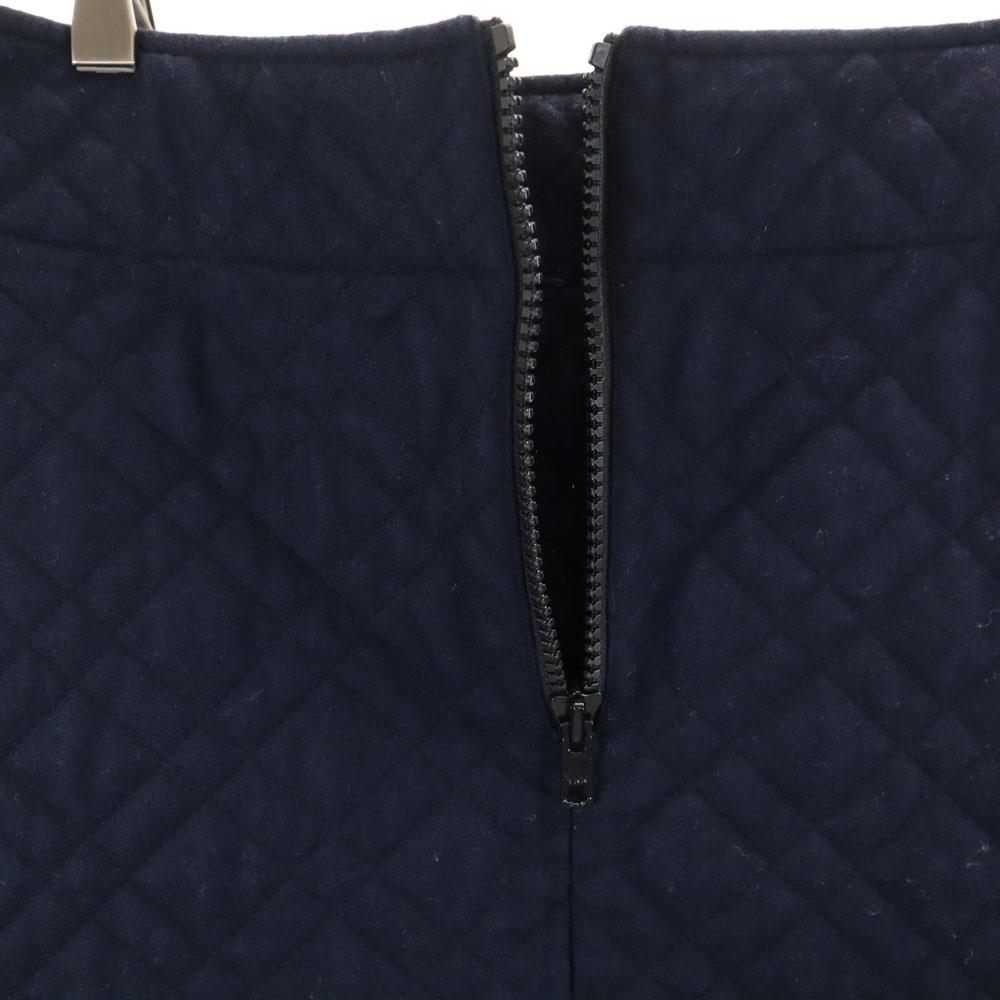 Sacai Luck Quilting Minirock 2 Marineblau Füllung aus Baumwolle Damen Gebraucht