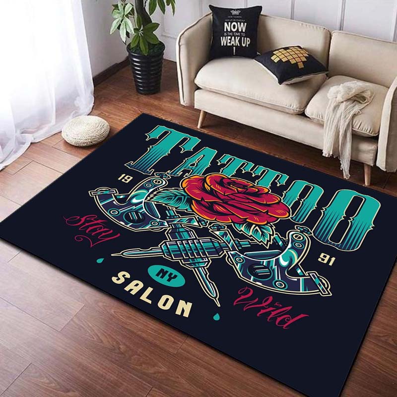 

Мистический коврик для колдовства и сплетен, коврики для студии татуировки, готические коврики с мультяшным принтом, коврик для гостиной, игровой коврик, ретро, ​​подарки на день рождения