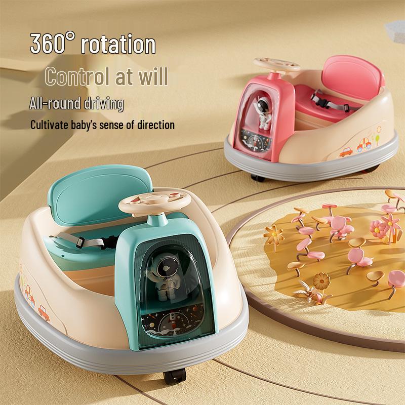 Children's Electric Bumper Car with Music & Lights – Ideal Birthday Gift for Ages 1-6