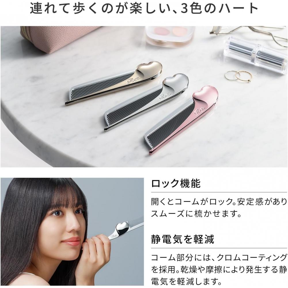 Refa Heart Comb Aira Champagne Gold Champagne Gold