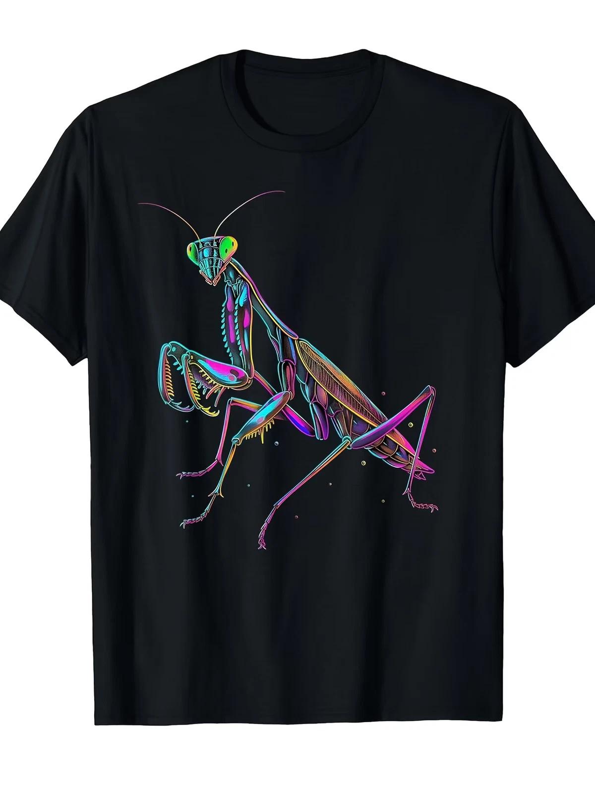 Praying Mantis Colourful Insect Entomology Entomologist T-Shirt[Cool Design] Str XXXL