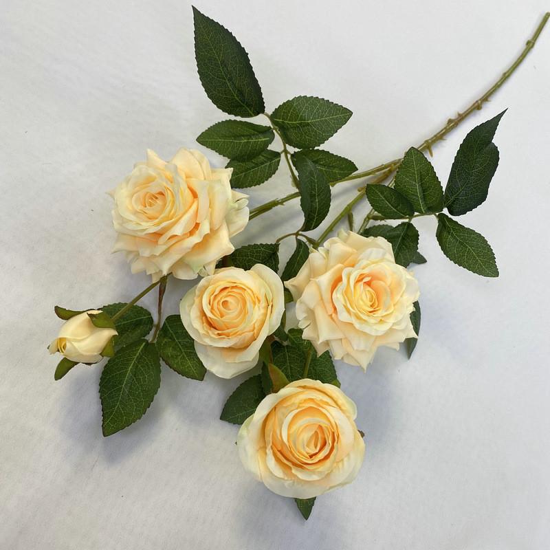 Long Plush Rose Wedding Bouquet For Photography And Home Decor