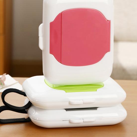 Feuchttücherbox mit Aufhängebügel, tragbarer, staubdichter Reisetücherhalter, Baby-Feuchttuchspender für den Außenbereich