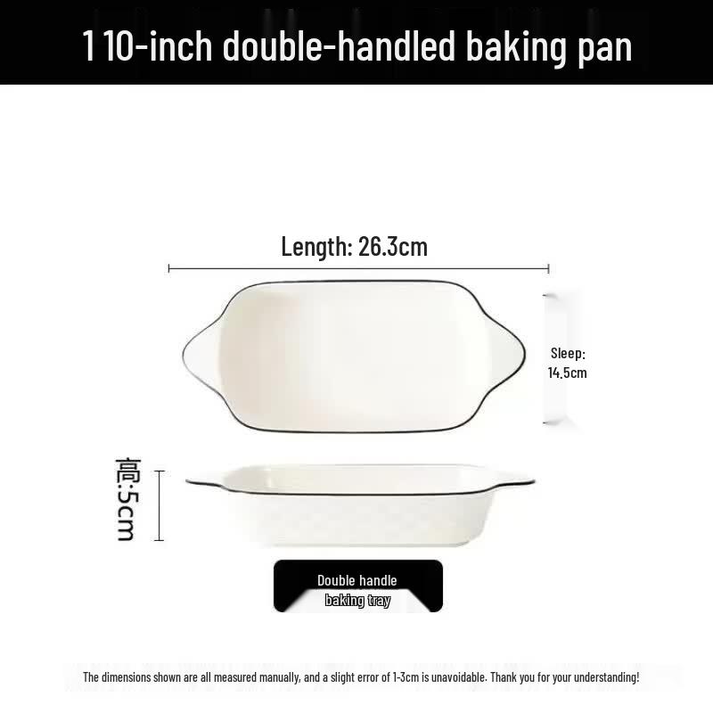 

WUHE Ceramic Diamond Grid Baking Pan