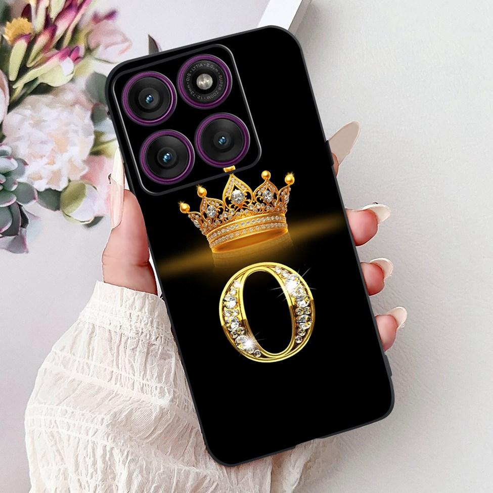 For Motorola Edge 60 Pro Case XT2507-1 Silicone Fashion Luxury A-Z Letters Shockproof Back Cover For Moto Edge 60Pro Phone Case