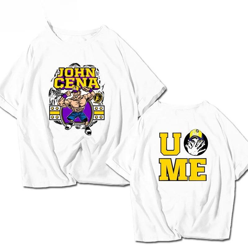 Luptătorul american John Cena Are Același Tricou Sport cu Mânecă Scurtă Never Give Up pentru Bărbați și Femei, Top cu Mânecă Scurtă din Bumbac Pur