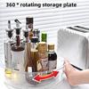 Organizér Lazy Susan Stojan na kořenky Otočný o 360 stupňů Velkokapacitní Průhledný Stolní Otočný talíř Držák na kořenky