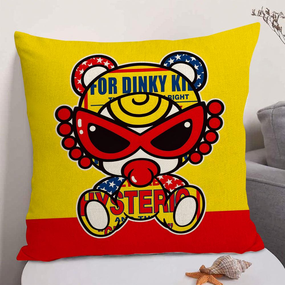 

Fashion HHysteric MMini Cushion Cover Natural Linen Organic Fabric DoubleSided Printing Sofa Home Decor Gift Pillow Case 30X30cm