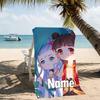 Customizable personalized beach towels Nezha Conquers the Dragon King themed designs.Suitable for the beach, yoga, sports;ideal as beach accessories