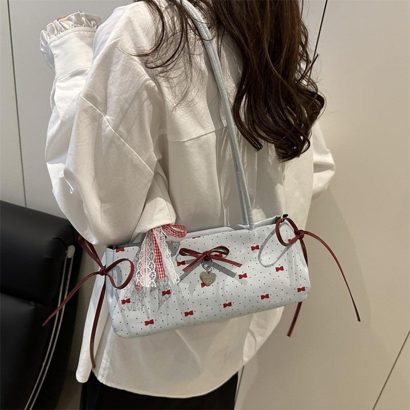 Summer new women's bag simple women's bag fashion bow underarm bag women's shoulder bag new casual