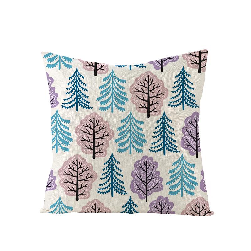 Cartoon Digital Printing Christmas Pillow Cover New Style Square Polyester Pillow Cover Cushion Cover