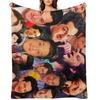 Ben Schwartz Collage Throw Blanket Luxury Designer Cute Sofa Decorative Beds Blankets