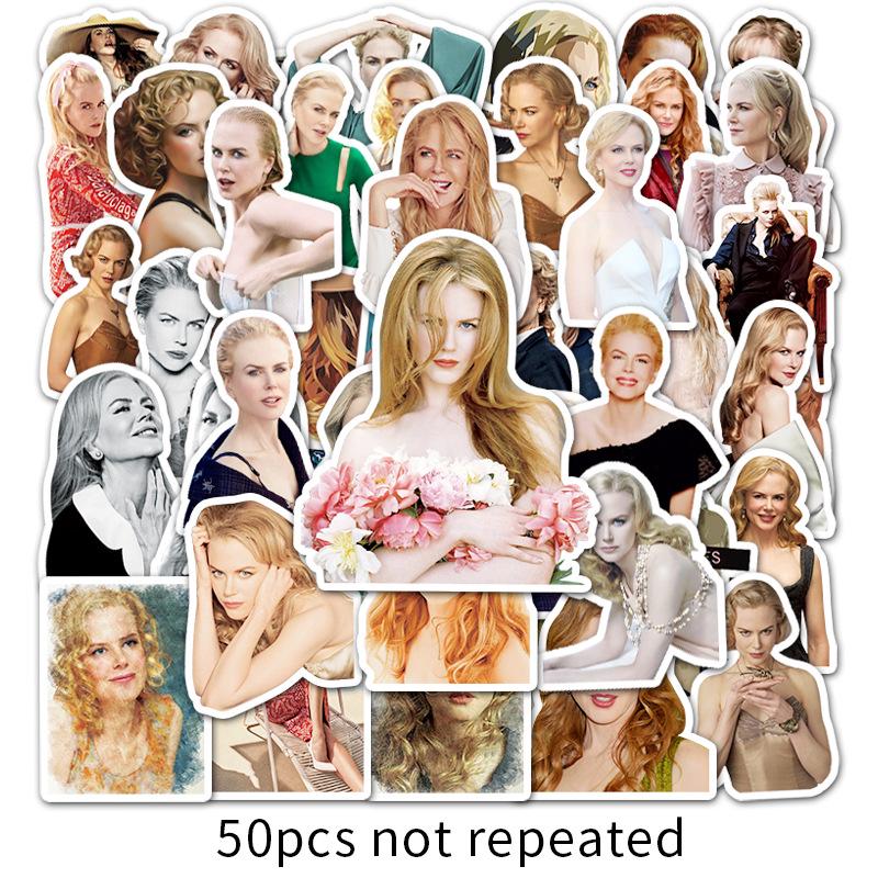 50 Nicole Kidman Graffiti Stickers for Phone, Skateboard, Luggage