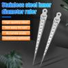 Taper Gauge Feeler 1-15mm Stainless Steel Gap Hole Measuring Tool Thickness Gauge Measuring Probes Aperture Measurement Tool
