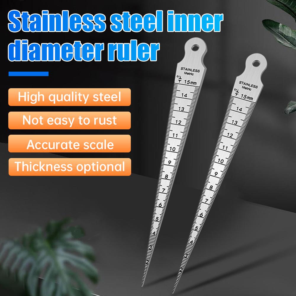 Taper Gauge Feeler 1-15mm Stainless Steel Gap Hole Measuring Tool Thickness Gauge Measuring Probes Aperture Measurement Tool