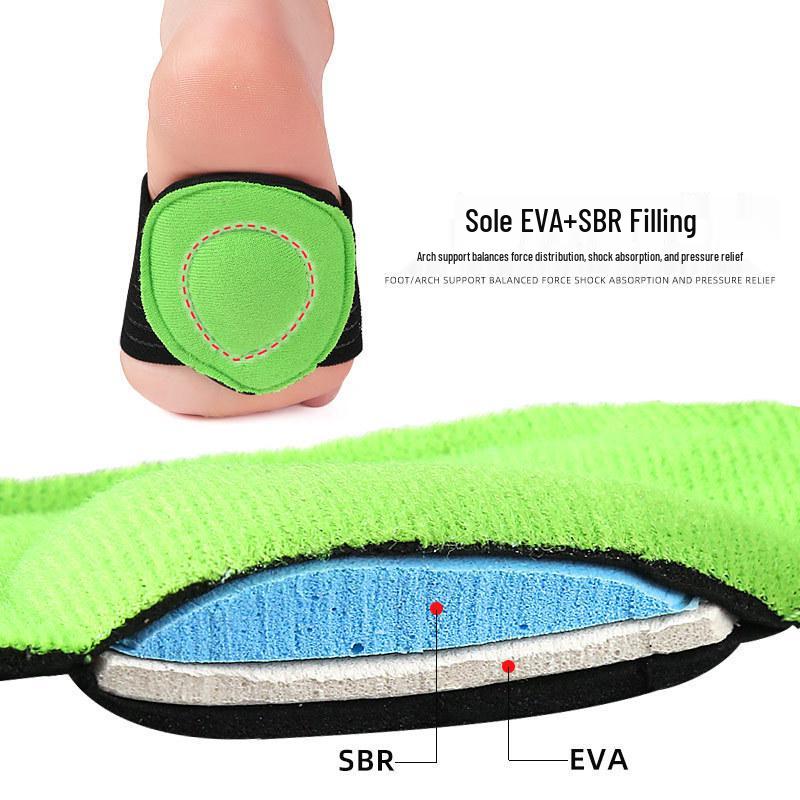 Thick Flat Foot Orthotic Arch Support Pad - Soft Shock-Absorbing Forefoot Bandage for Men & Women