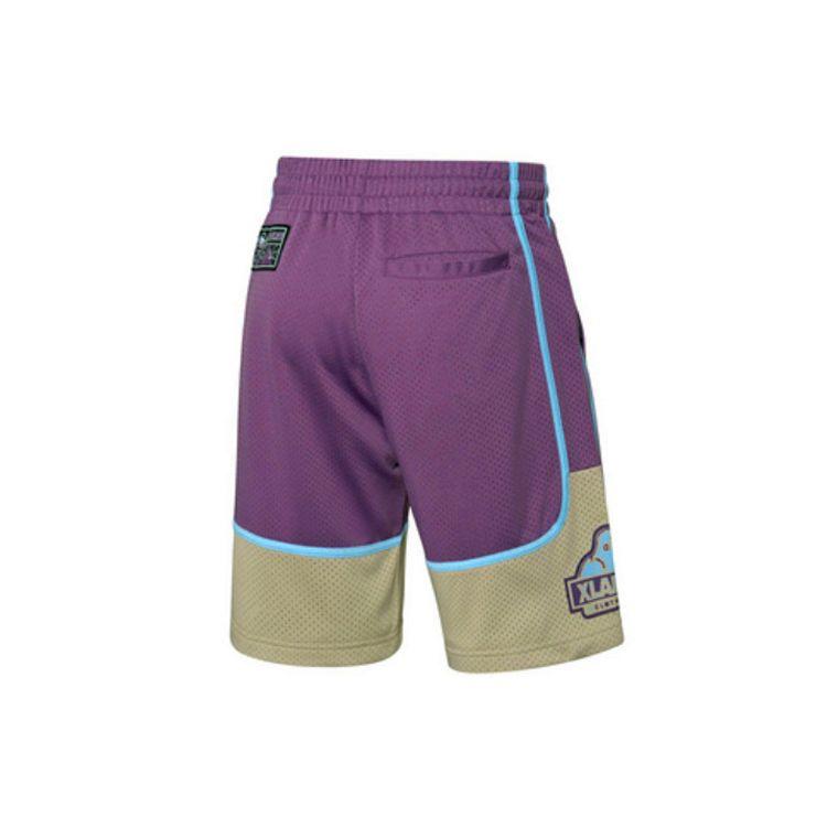 Lining X XLARGE Collaboration Badfive Basketball Training Sports Shorts Men Bottoms Purple AAPP441-1