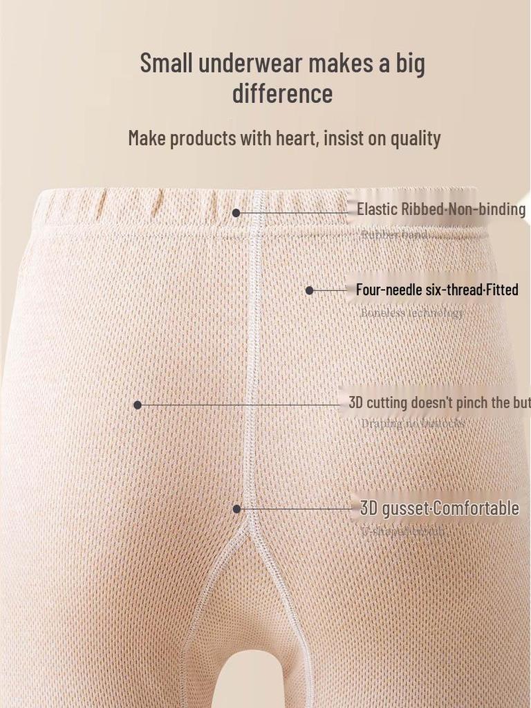 Colorful Cotton Kids' Underwear Set: All-Cotton, Round Neck, Warm Autumn Clothes for Girls & Boys, Class A, Xinjiang Cotton