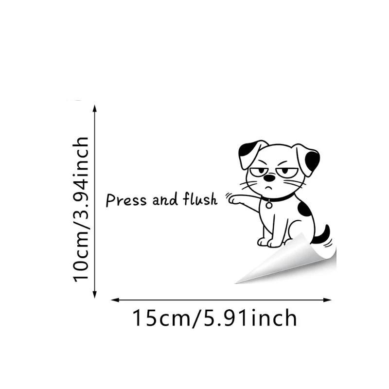 Cartoon Self-Adhesive Toilet Sticker Pvc Decoration Wall Sticker Funny Waterproof Bathroom Decal Home Decor