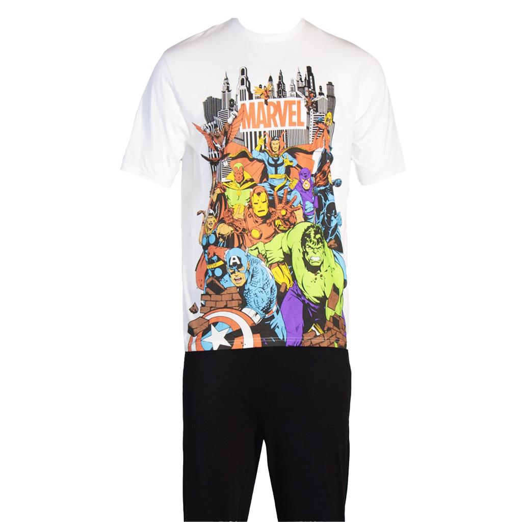 Marvel Avengers Mens Characters Cotton Pyjama Set