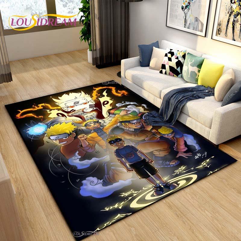 Bandai Naruto Cartoon Anime Carpet for Living Room Bedroom Cute Rugs Kitchen Door Kids Un-slip Floor Mats Alfombra Birthday Gift