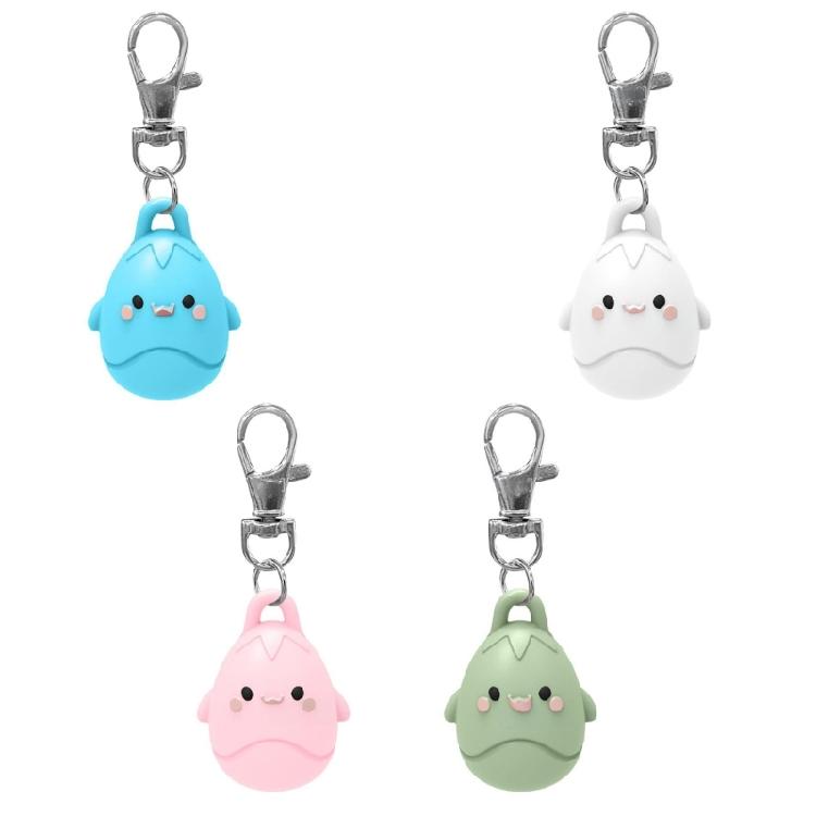Trendy Cartoon Lip Gloss Keychain Accessory Sturdy Silicone Cover For Cosmetic Organization And Style Expression