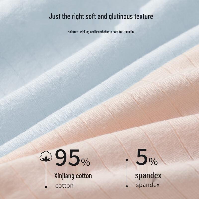 Yalu Girls' Pure Cotton High-Waist Briefs (4-Pack)