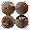 XSHX Retro "embroidered Wool Mouth" Children's Cold-proof Leather Snow Boots Winter Girls Velcro 249091