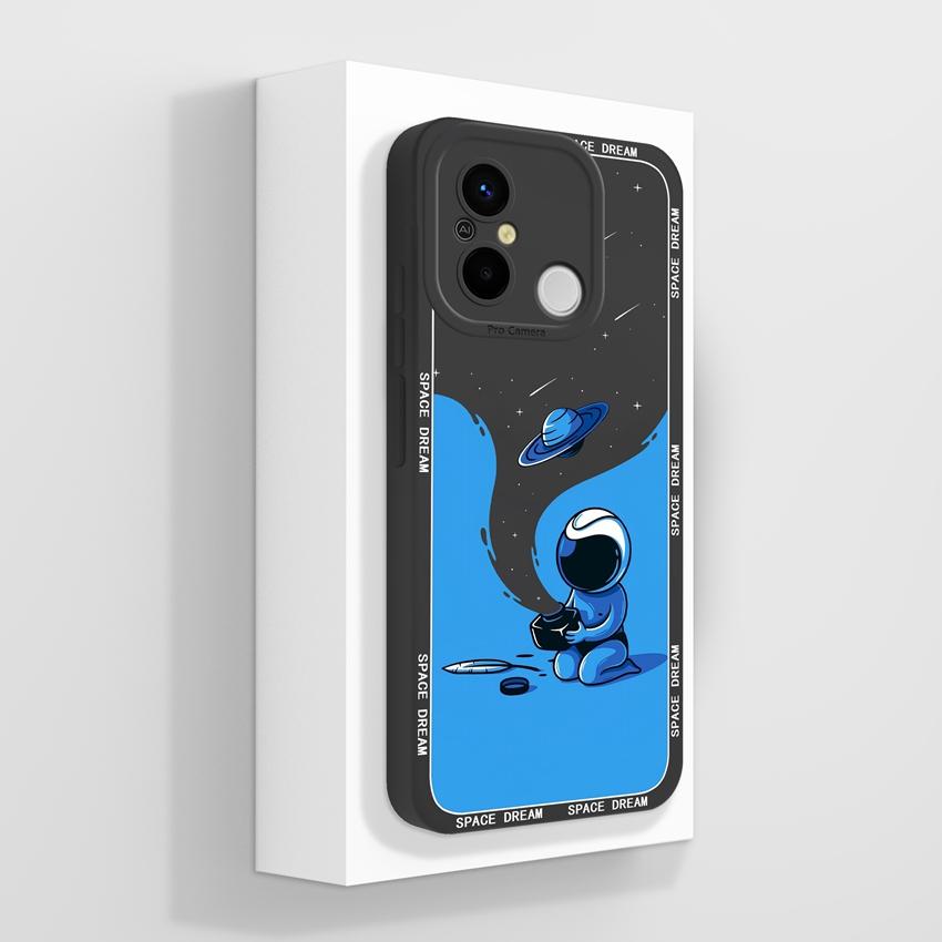 For Redmi 12C 13C 14C 10C 13R 14R 11A 15A Cute Cartoon Cat Phone Cover Liquid Silicone High Quality Anti Slip Durable Protective Case For Redmi Casing