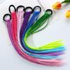 Girls' Colorful Braided Hair Extensions: Ponytails, Wigs, Hair Accessories, and Twisted Rope Ties