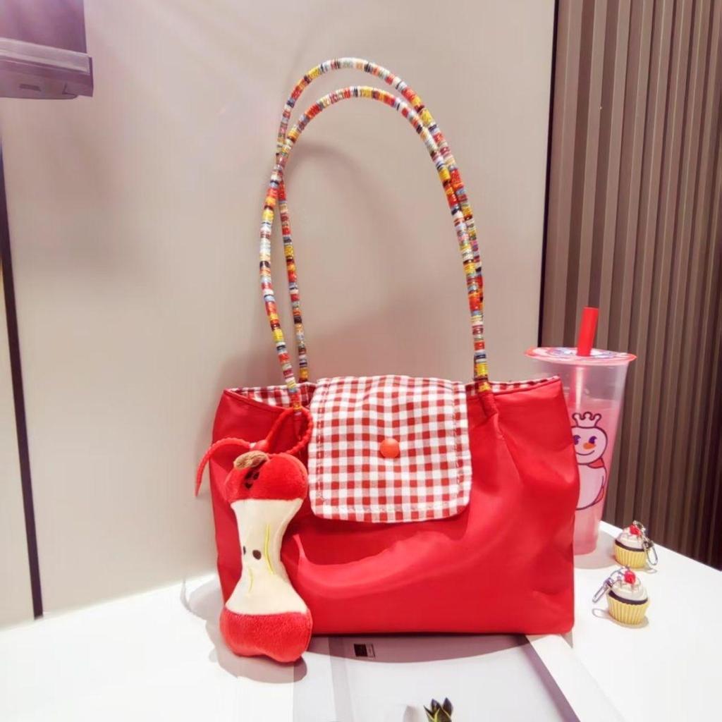 2025 Czerwona Urocza Wszechstronna Torba Tote: Torba na jedno ramię i do ręki na codzienne dojazdy