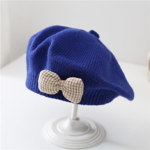 Children's Beret Baby Girl Outdoor Hat Spring Autumn Korean Style Fashionable Breathable Warmth Windproof Knitted Wool Painter's