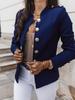 European & American Slim Fit Long Sleeve Buttoned Short Jacket (2025 Style)