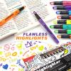 16Pcs Multicolored Glowing Highlighter Fluorescent Color Marker Pens For Note Taking Sketching Highlighting Doodling