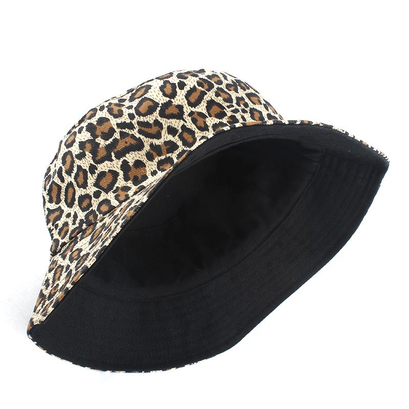 2026 Leopard Print Bucket Hat Reversible Fisherman Hat Outdoor Travel Panama Hat Sun Cap Hats For Men and Women