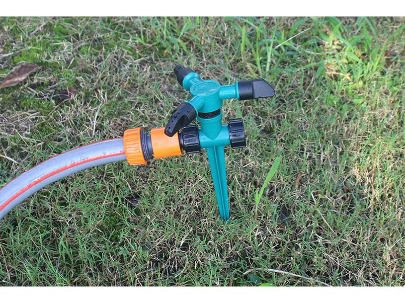 Ground-Mounted 360° Rotating Sprinkler for Lawn, Roof Cooling & Garden Irrigation